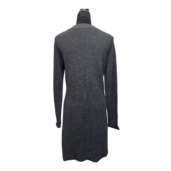 Ellen Tracy Wool Blend Sweater Duster Grey - Picture 3 of 9